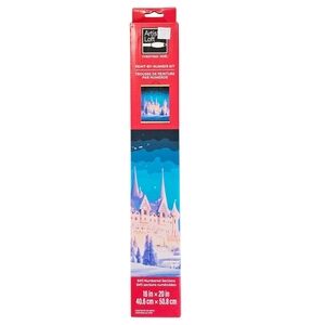 Artist's Loft Paint-by-Number Kit Snowy Castle Snow Christmas